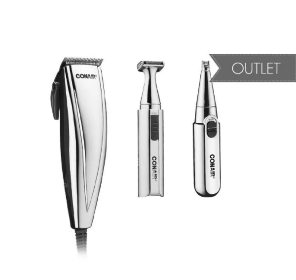 Conjunto de Maquina de Corte com Aparador de Pelos e Trimmer