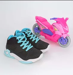 Tênis Infantil Cano Alto Kidy Play Motinha Preto e Verde