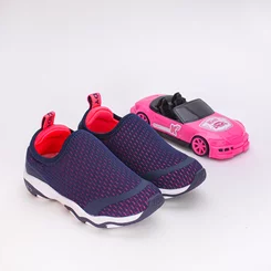 Tênis Infantil Kidy Play Com Brinquedo Azul Pink