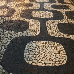 Calçada Portuguesa Preta