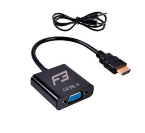 ADAPTADOR HDMI x VGA COM AUDIO P2