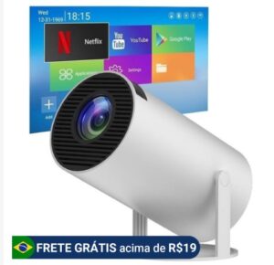 Projetor Portátil Android 11 Smart Wifi 6 Bluetooth 5.0 1080p