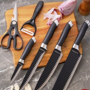 Kit de Facas Churrasco Profissional Antiaderente 6 Peças