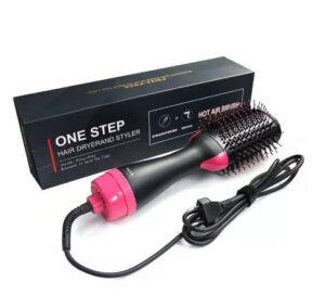 Escova Secadora Alisador Elétrica Quente Cabelo Com 3 Em1 Hair Styler