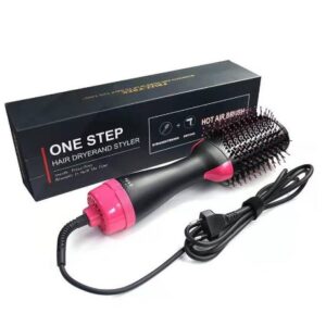 Escova Secadora Alisador Elétrica Quente Cabelo Com 3 Em1 Hair Styler