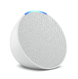 Alexa Echo Pop | Smart speaker compacto com som envolvente e Alexa | Cor Branca | Alexia