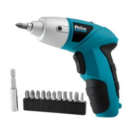 Parafusadeira Philco PPF01 W 4.8V Preto/Azul