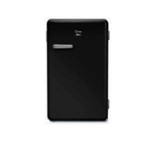 Frigobar Retrô, 95L, Preto, 110V, Midea, MRV10P1