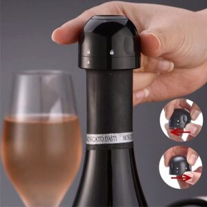 kit2 Tampa Da Garrafa De Vinho , Trava De Silicone Selada Para Garrafa De Champanhe, Retem A Vácuo, Frescor, Plugue De Vinho