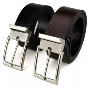 Kit 2 Cintos Masculinos Dupla Face Elegante Lançamento