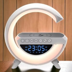 Caixinha De Som G-speaker smart station Carregador Indução Sem Fio Multifunçao Altofalante