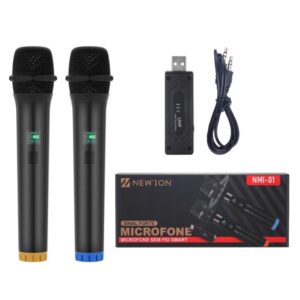 Kit 1 ou 2 Microfones Sem Fio Sinal Forte Digital Igreja