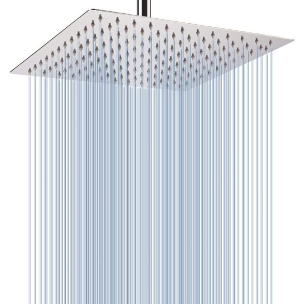 30 X 30 CM Ducha chuveiro inox quadrado 30x30 cm Com braco