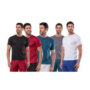 kit 5 camisetas dryfit masculina lisa academia
