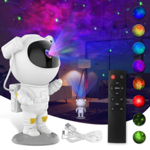 Projetor de luz noturna de astronauta para galáxia luz noturna estrelada projetor de luz de teto
