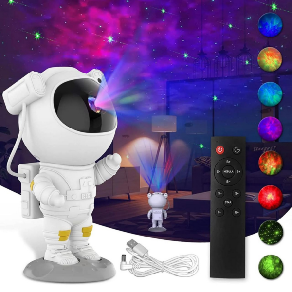 Projetor de luz noturna de astronauta para galáxia luz noturna estrelada projetor de luz de teto