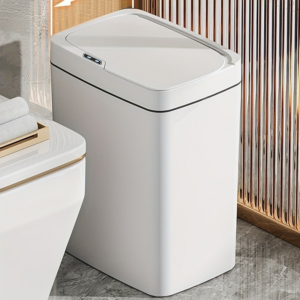 Lixeira com Sensor Automático Inteligente Abre Fácil em Toque Cesto Lixo Casa Quarto Banheiro Cozinha Escritório 16 Litros