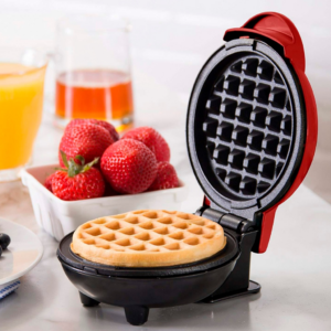 Mini Maquina De Waffles Panquecas Automático Elétricos Portátil 110v Doméstica 350w Quiche/De Forno