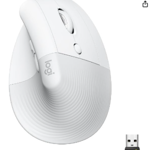 Mouse Sem Fio Logitech Lift Vertical com Design Ergonômico para Redução de Tensão Muscular