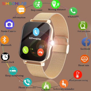 Relógio Smart Watch Full Touch Color Fitness Tracker Bluetooth Chamada Smartwatch