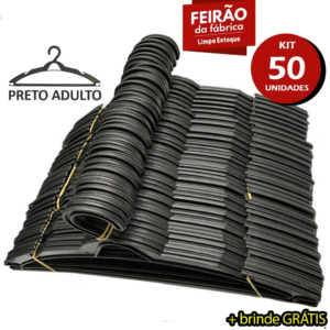 Kit 50 Cabides Organizador para Roupas Adulto - Envio Imediato