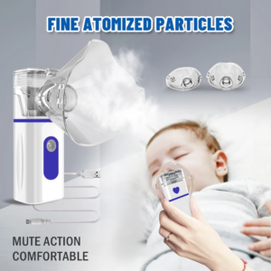 Nebulizador ultrassônico portátil infantil Inalador de baixo ruído