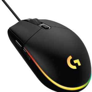 Mouse Gamer Logitech G203 LIGHTSYNC RGB, Efeito de Ondas de Cores, 6 Botões Programáveis e Até 8.000 DPI - Preto