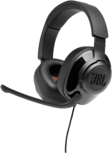 JBL Quantum 200 – Fones de ouvido para jogos circum-auriculares – Preto, grande