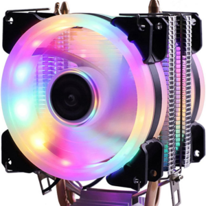 Cpu cooler 3 pinos rgb pc silencioso intel lga