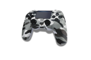 Controle Sem Fio Camuflado para Joystick de Jogo Compatível Com PS4/Slim/Pro/PC - CINZA
