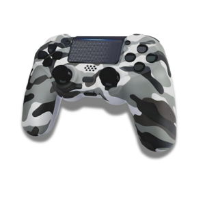 Controle Sem Fio Camuflado para Joystick de Jogo Compatível Com PS4/Slim/Pro/PC - CINZA