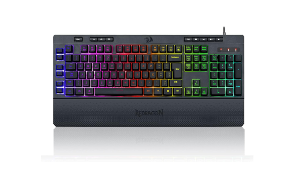 Teclado Gamer Redragon Shiva Preto RGB K512RGB ABNT2