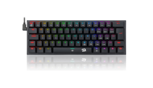 TECLADO MECANICO GAMER REDRAGON ANIVIA PRETO RGB COM SWITCH VERMELHO ABNT-2
