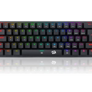 TECLADO MECANICO GAMER REDRAGON ANIVIA PRETO RGB COM SWITCH VERMELHO ABNT-2