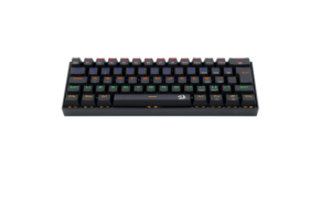 Redragon TECLADO GAMER MECANICO LAKSHMI RAINBOW PRETO SWITCH MARROM ABNT2