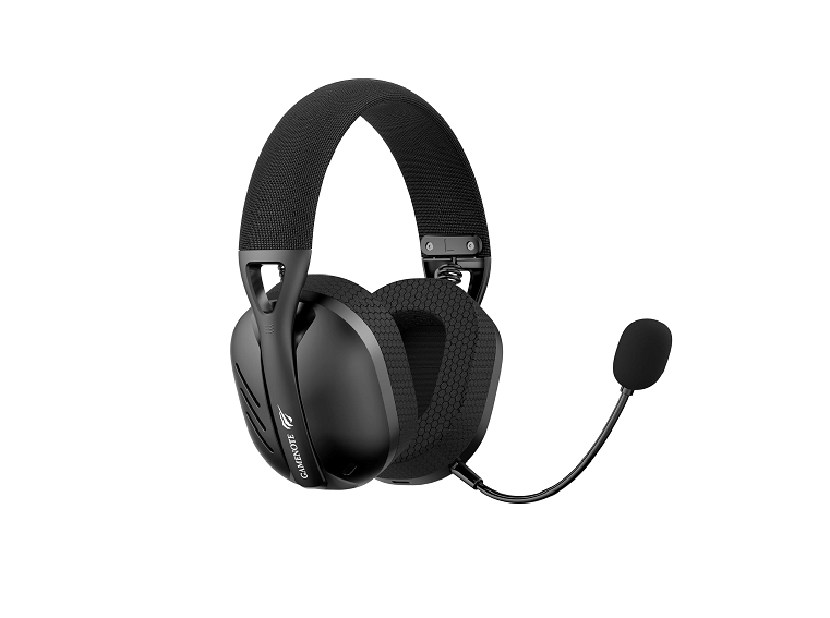 Fone de Ouvido Headset Gamer Havit Fuxi-H3 Black, Quad-Mode Com Fio e Sem Fio, Wireless 2,4GHz, Bluetooth