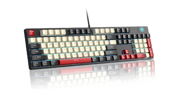 MageGee Teclado mecânico para jogos MK-Armor LED azul retroiluminado