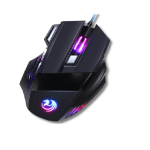 Mouse Gamer 7D 3200 Dpi Com Luzes Led Rgb Óptico Usb PC 7 Botões