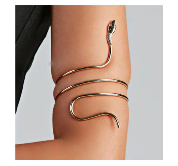 Pulseira Exagerada Exagerada Européia Americana Exagerada em Forma de Cobra